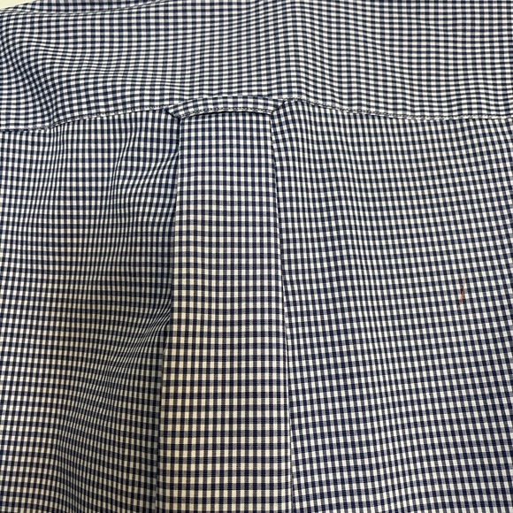 Men’s‎ XL Nautica Wrinkle Resistant Blue and White Check Button-Down Dress Shirt - Picture 4 of 6